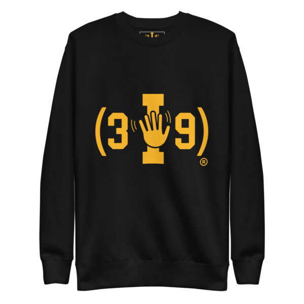 (3I9) Yellow Wave Logo Sweatshirt - Image 2
