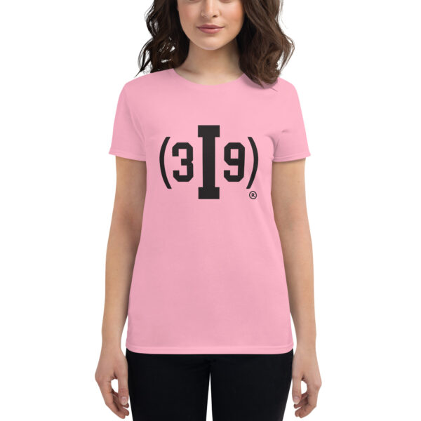 Women's (3I9) Black Original Logo T-Shirt - Image 8