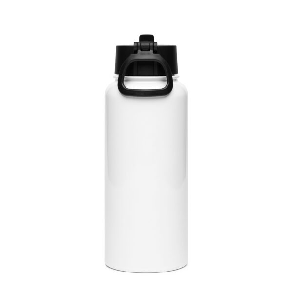 (3I9) ORANGE MEDIAPOLIS - Stainless steel water bottle with a straw lid - Image 2