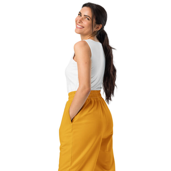(3I9) Heartfelt Wave Black Yellow - Unisex Joggers - Image 3