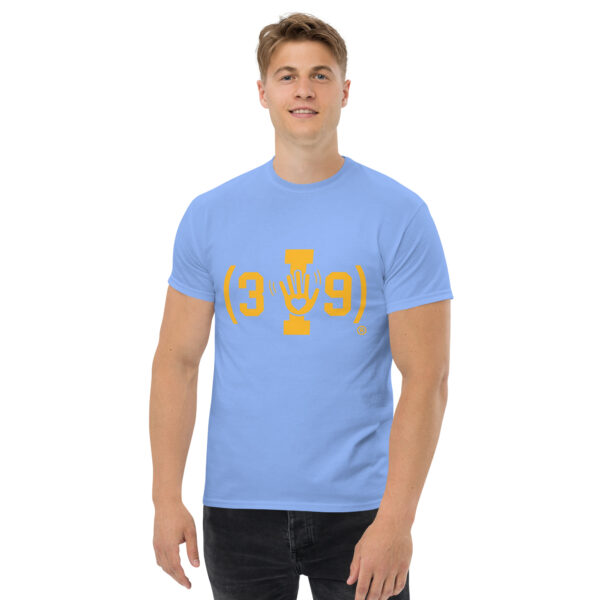 (3I9) Yellow The Wave with Heart Logo Unisex T-Shirt - Image 12