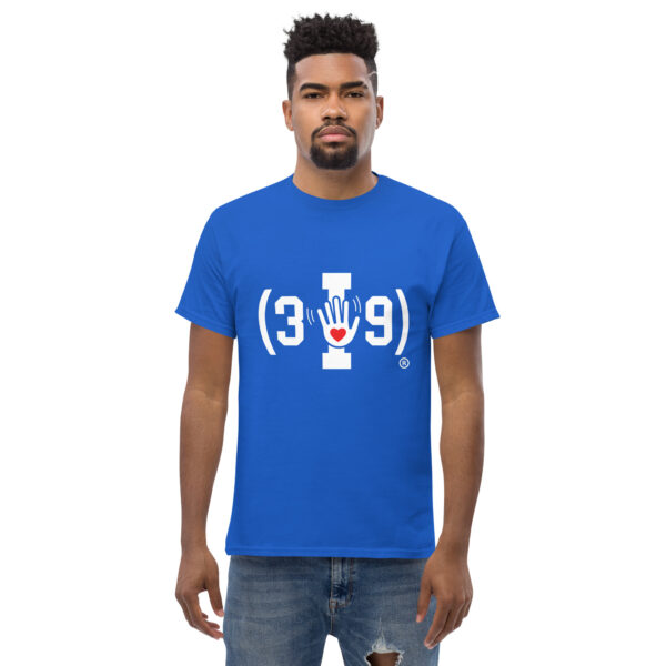 (3I9) White The Wave with Red Heart Logo Unisex T-Shirt