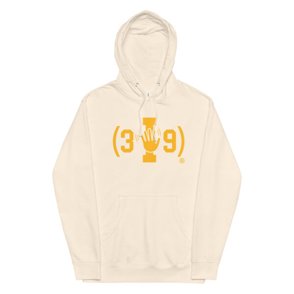 (3I9) Yellow The Wave Logo Hoodie - Image 18