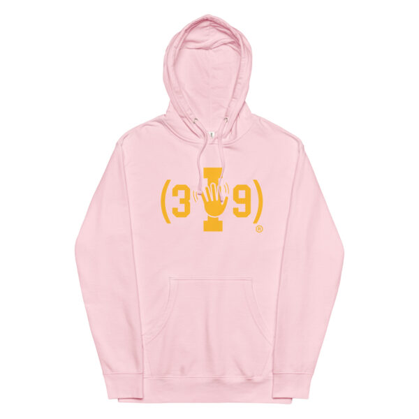 (3I9) Yellow The Wave Logo Hoodie - Image 14