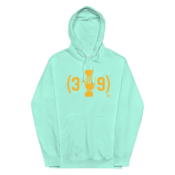 (3I9) Yellow The Wave Logo Hoodie - Image 16