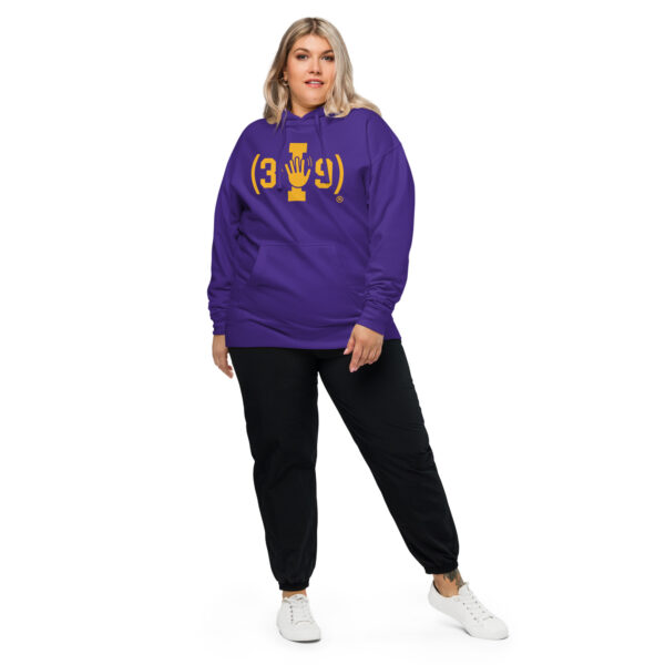 (3I9) Yellow The Wave Logo Hoodie - Image 2