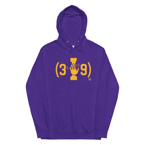 (3I9) Yellow The Wave Logo Hoodie - Image 8