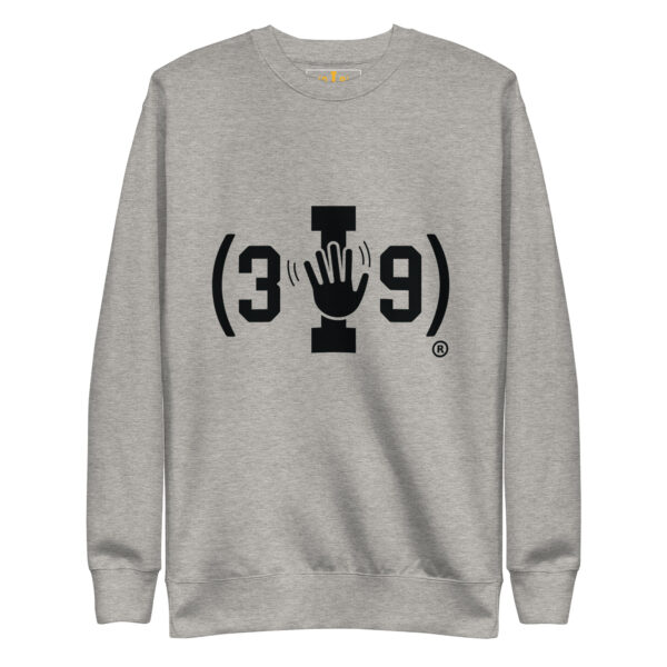 (3i9) Black The Wave Logo Sweatshirt - Image 9