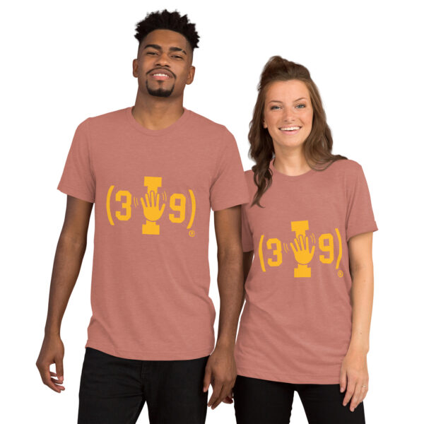 (3i9) Yellow The Wave Logo Tri-Blend T-Shirt - Image 12