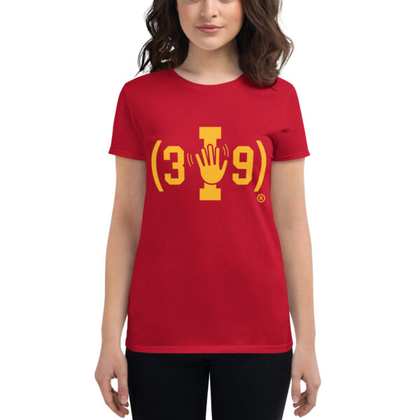 Women's (3I9) Yellow The Wave Logo T-Shirt