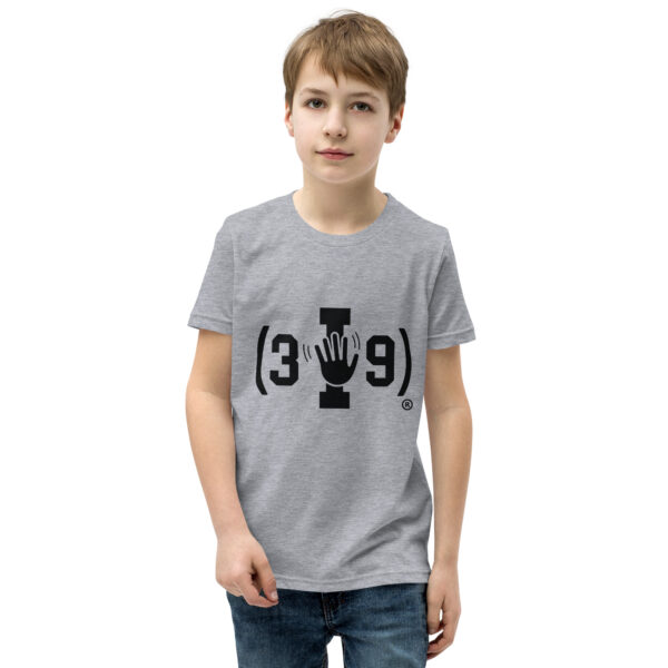 Youth (3I9) Wave Black Logo Tri-Blend T-Shirt - Image 22