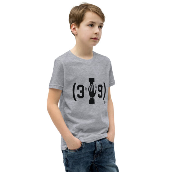 Youth (3I9) Wave Black Logo Tri-Blend T-Shirt - Image 23