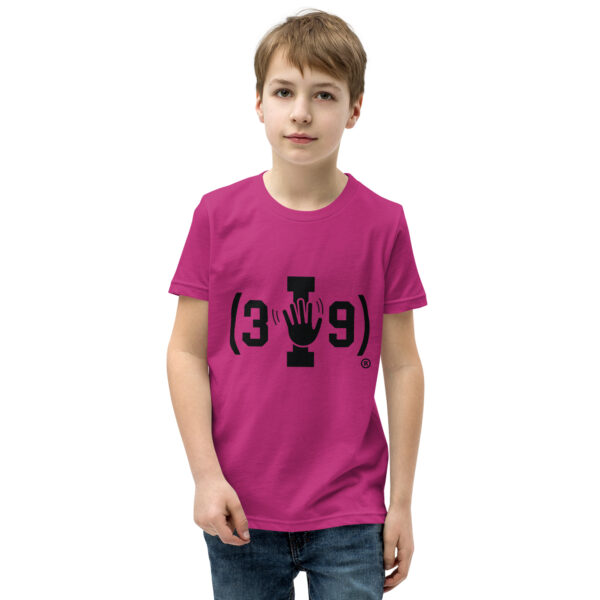 Youth (3I9) Wave Black Logo Tri-Blend T-Shirt - Image 11