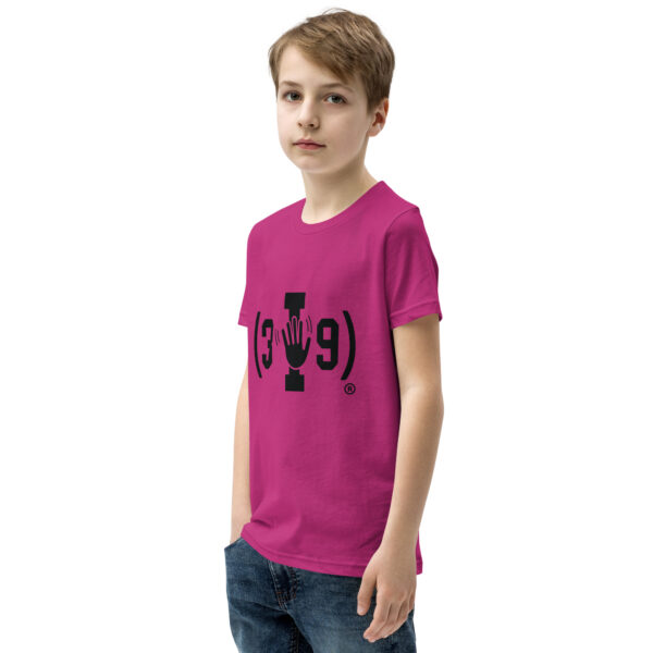 Youth (3I9) Wave Black Logo Tri-Blend T-Shirt - Image 13