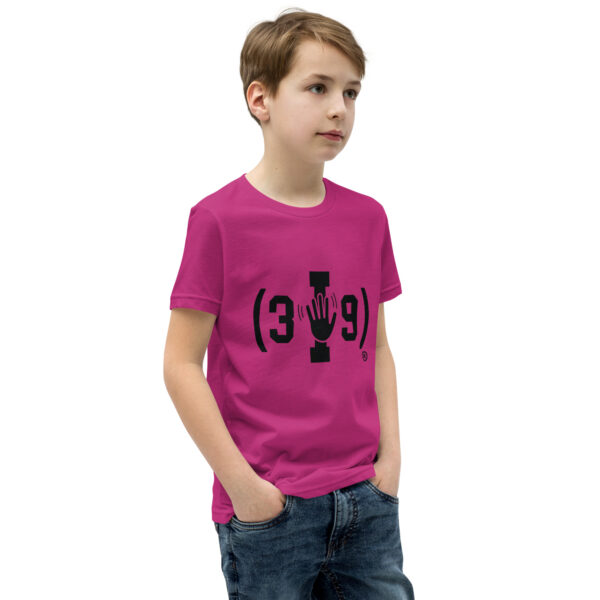 Youth (3I9) Wave Black Logo Tri-Blend T-Shirt - Image 12