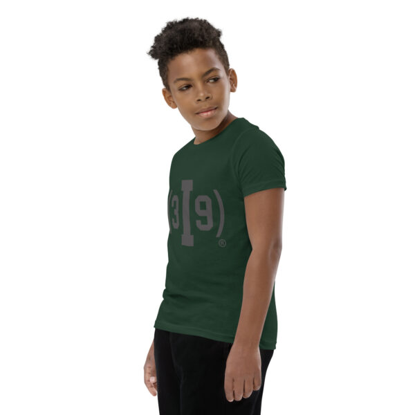 Youth (3I9) Black Original Logo T-Shirt - Image 6