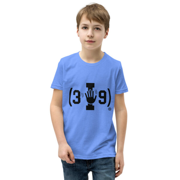 Youth (3I9) Wave Black Logo Tri-Blend T-Shirt