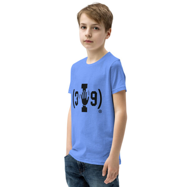 Youth (3I9) Wave Black Logo Tri-Blend T-Shirt - Image 21
