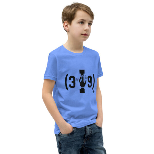 Youth (3I9) Wave Black Logo Tri-Blend T-Shirt - Image 20