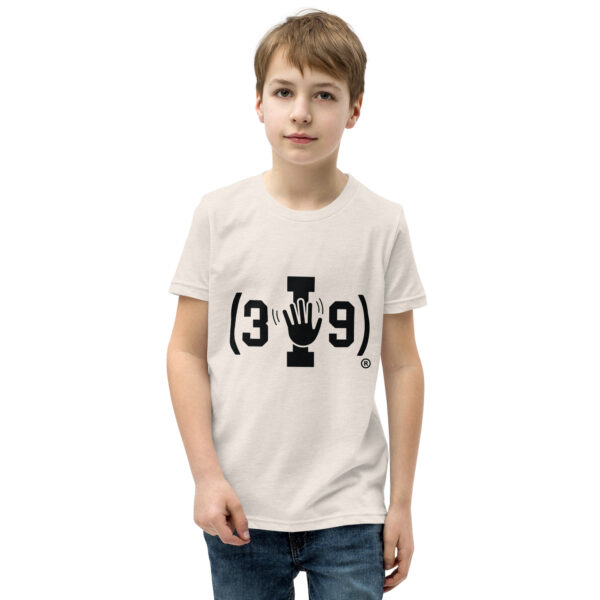 Youth (3I9) Wave Black Logo Tri-Blend T-Shirt - Image 28