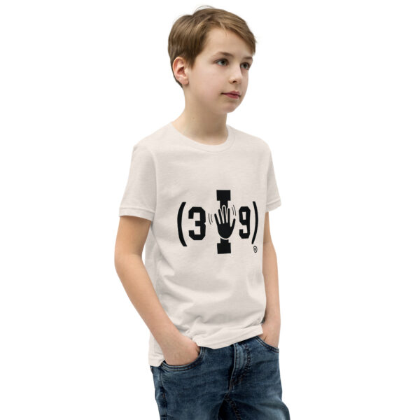 Youth (3I9) Wave Black Logo Tri-Blend T-Shirt - Image 29