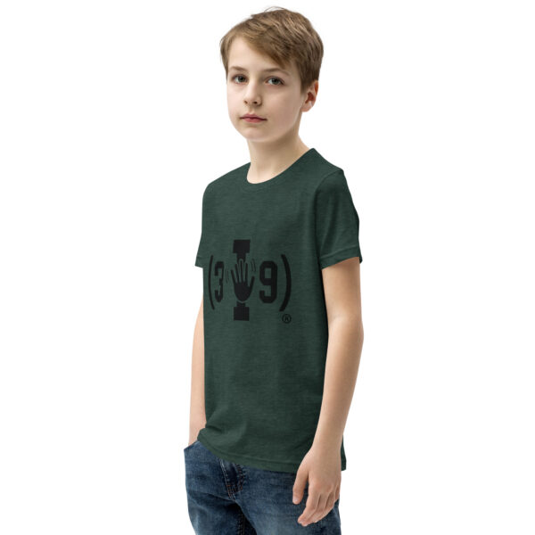 Youth (3I9) Wave Black Logo Tri-Blend T-Shirt - Image 16