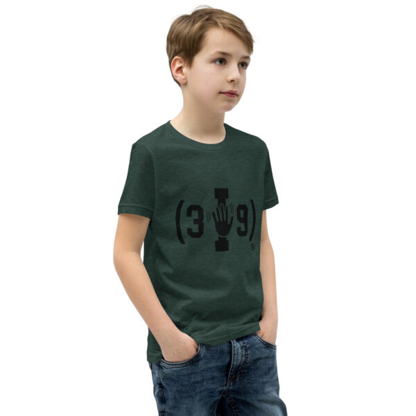 Youth (3I9) Wave Black Logo Tri-Blend T-Shirt - Image 15