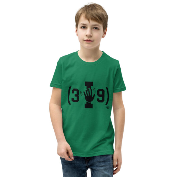 Youth (3I9) Wave Black Logo Tri-Blend T-Shirt - Image 17