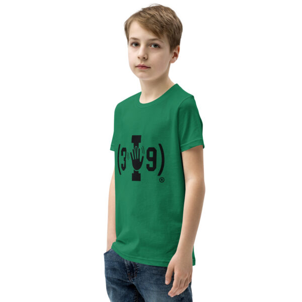 Youth (3I9) Wave Black Logo Tri-Blend T-Shirt - Image 19