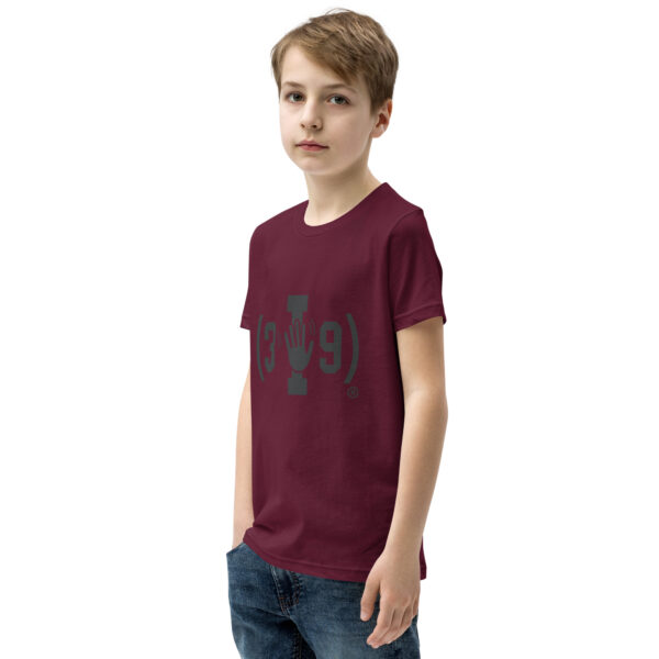 Youth (3I9) Wave Black Logo Tri-Blend T-Shirt - Image 4