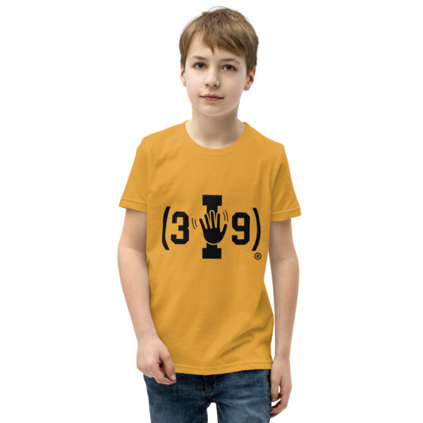 Youth (3I9) Wave Black Logo Tri-Blend T-Shirt - Image 25