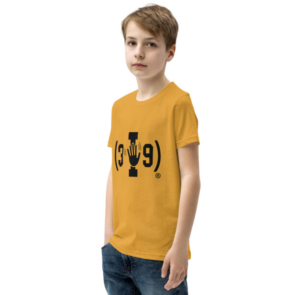 Youth (3I9) Wave Black Logo Tri-Blend T-Shirt - Image 27