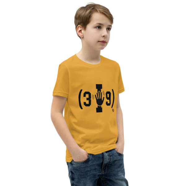 Youth (3I9) Wave Black Logo Tri-Blend T-Shirt - Image 26