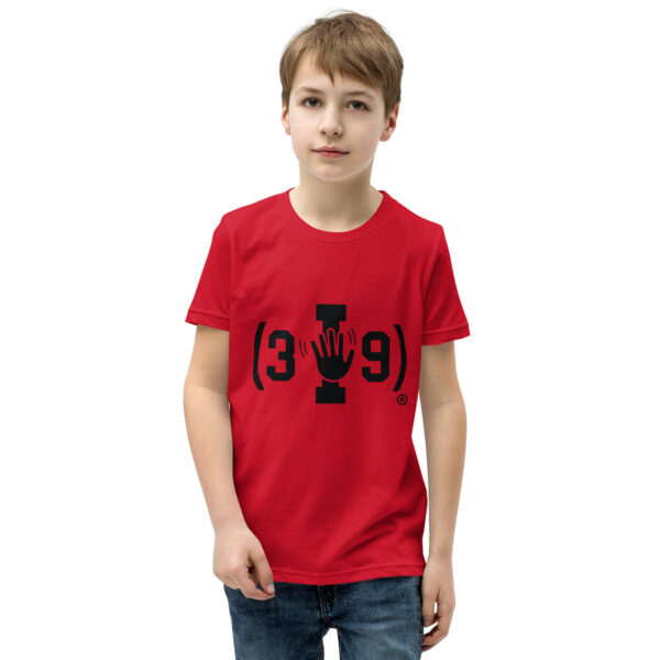 Youth (3I9) Wave Black Logo Tri-Blend T-Shirt - Image 5