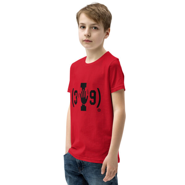 Youth (3I9) Wave Black Logo Tri-Blend T-Shirt - Image 7