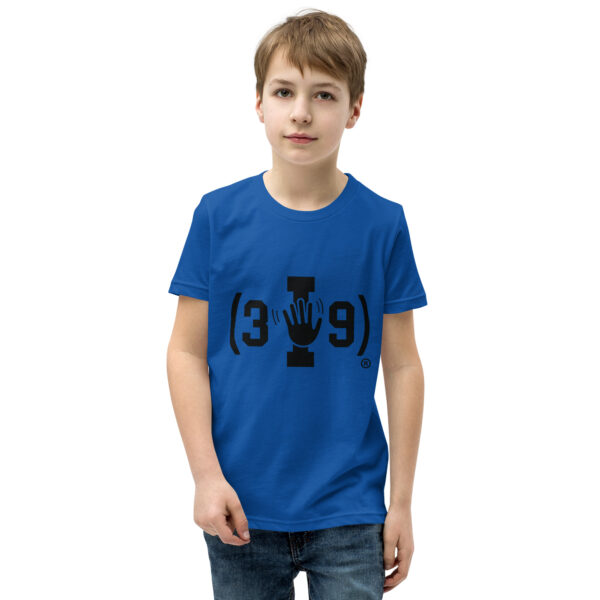 Youth (3I9) Wave Black Logo Tri-Blend T-Shirt - Image 8