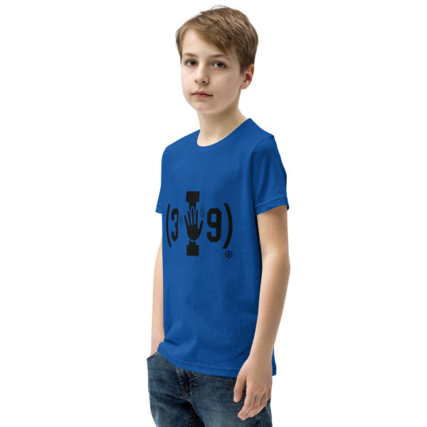 Youth (3I9) Wave Black Logo Tri-Blend T-Shirt - Image 10