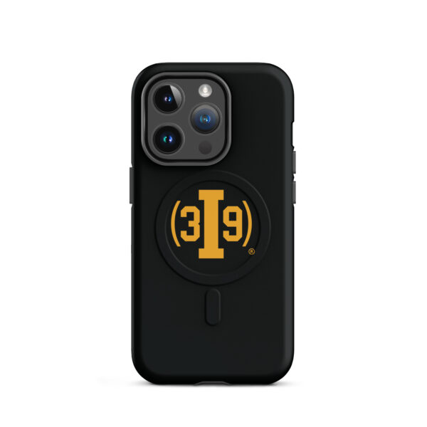 (3I9) Yellow Logo on Black - MagSafe® Tough Case for iPhone® - Image 4
