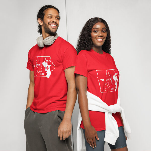 (3I9) IOWA AREA CODES – Unisex T-Shirt - Image 7