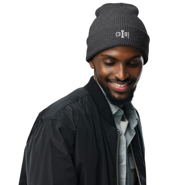 (3I9) Logo - Unisex Waffle Beanie - Image 6