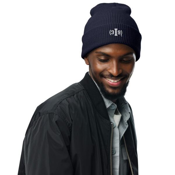 (3I9) Logo - Unisex Waffle Beanie - Image 5